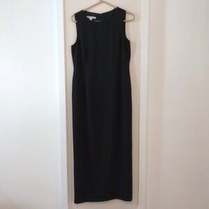 Kenneth Nolan Long Black Simple Dress Size 12